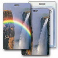 Luggage Tag - 3D Lenticular Waterfall & Rainbow Stock Image (Blank)